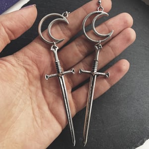 Image of Two of Swords drop earrings
