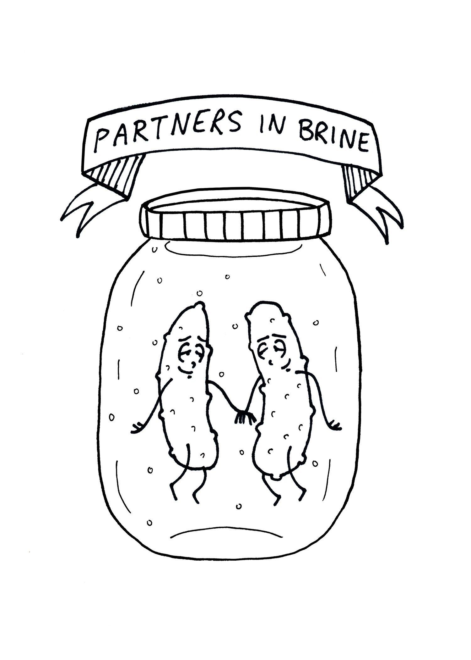 Image of Partners in Brine - small print