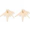 Gold Layered Stud Earrings 