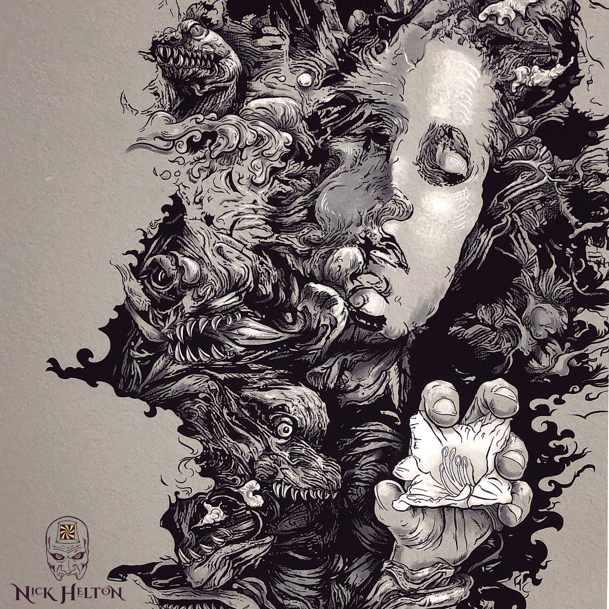 Image of "That Last Delicate Bloom" -Giclee print - BW version