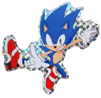 SA2 SONIC HOLOGRAPHIC STICKER