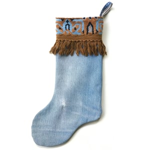 Image of CHRISTMAS STOCKING - DENIM