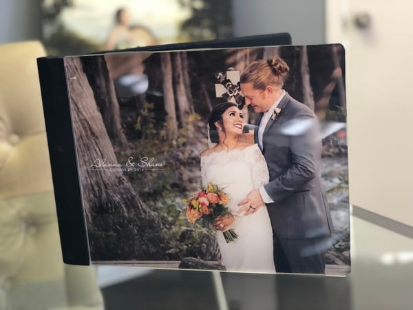 Image of Italian Wedding Album 9x13 w Acrylic Cover