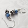 Blueberry + Silver Earrings
