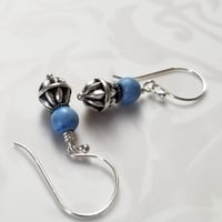 Image 1 of Blueberry + Silver Earrings