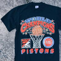 Original 1990 Detroit Bad Boys Pistons Tee.