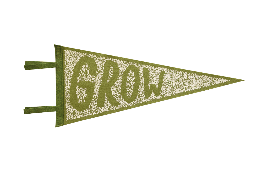 Image of GROW Felt Pennant