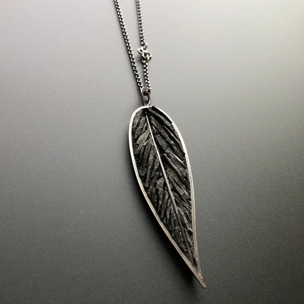 Image of Raven's Wing Micro Mosaic Pendant