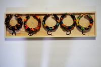 Ankara and kente fabric hoops