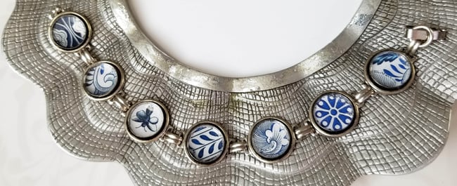 Asian Blue China Bracelet