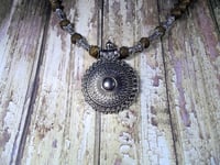 Image 3 of "Bohemian Beauty" Gold and Silver 17 inch Necklace,beaded,hand made,OOAK