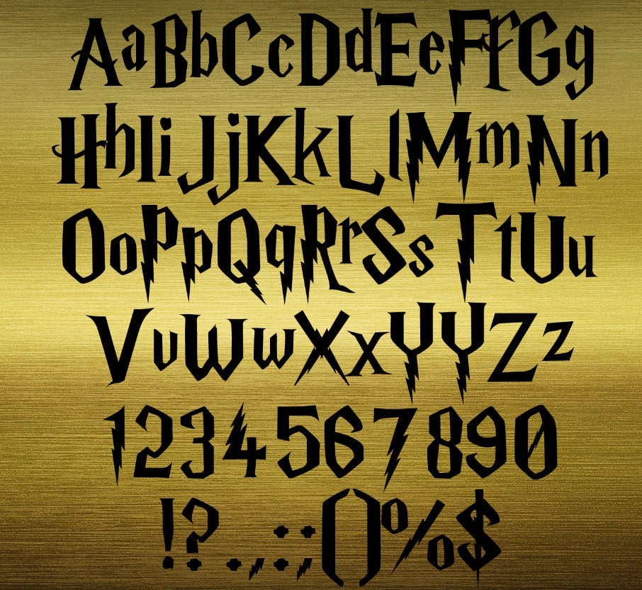 Harry Potter SVG Font: A Magical Addition to Your Designs