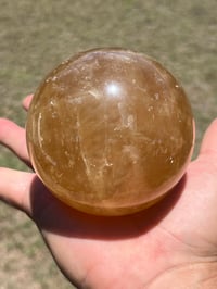 Image 2 of Honey Calcite Sphere #2638