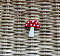 Image 5 of Ceramic Toadstool Brooch