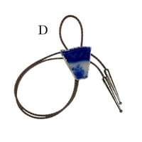 Image 5 of Blue Floral Porcelain Bolo Tie