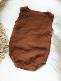 Image 3 of Photo prop - Baby Boy Bodysuit for Photoshoot - Kian - 9-12 or 12-18 months - rusty