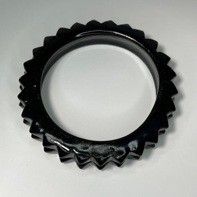 Black Studded Bracelet - 8.35 in Inner Diameter