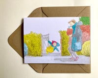 Image 2 of A Walk with Hedge Lion - Four Cards