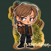 Image 4 of Leon Kennedy RE2 & RE4 Double Sided 3 IN CHARM
