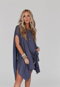 Image 4 of The Wren Tunic- Silver Denim