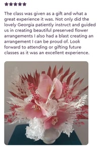 Image 9 of Christmas Preserved Flower Centrepiece Workshop - Brisbane 