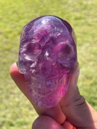 Image 6 of Purple Fluorite Crystal Skull #1884