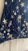 The Starry Night Dress. Star Embellished Tulle Navy Velvet Dress