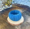 Blue wooden bracelet 
