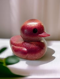 Image 4 of Set of 3 Resin Art OlllllO Ducks with Ducking Cards 'The Mermaid'
