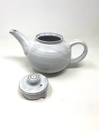 Image 9 of Large White Organic Glaze Tea Pot