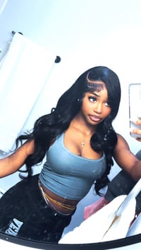 Image 1 of Full 13x4 transparent lace 26 inch body wave wig 