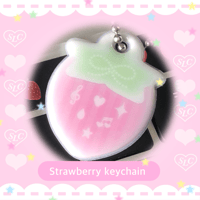 Image 1 of strawberry keychain