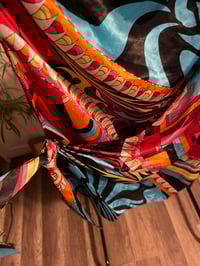 Image 2 of printed one shoulder top