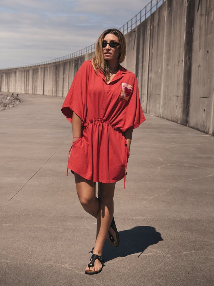 Image of VESTIDO TODO ES POSIBLE TEJA