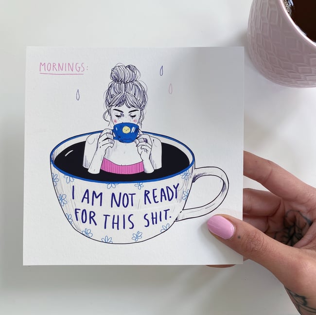 NOT Ready — FineArt Print (15x15cm)