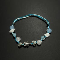Image 3 of Adjustable Blue Turtle Bracelet