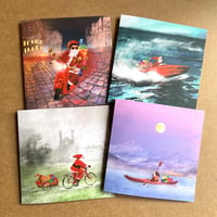 Image 1 of Santas - Set Of 4 Luxury Christmas Cards