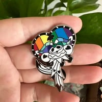 Image 6 of DEFECTIVE Helluva Boss Pride Doodles Pins 