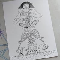 Image 2 of Liz - Original Ink Drawing 