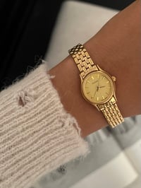 Image 1 of Vintage Dainty Gold Dial Pulsar By SEIKO ✨