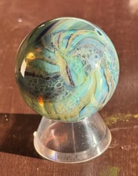 Image 1 of Speckled Blue Junk Planet Marble