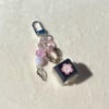 Pink Sakura Fidget Keychain
