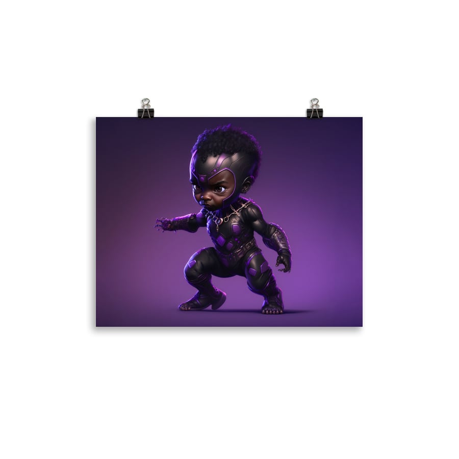 Image of Marvel Babies - The Black Panther Shuri | Photo paper poster