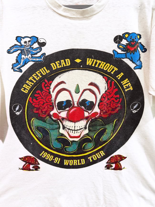 Rare Grateful Dead 1990-1991 World Tour Lot T-Shirt - Fits L