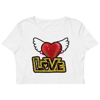 Image 1 of WINGS OF LOVE ORGANIC CROP TOP