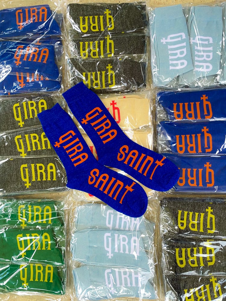 Image of Blue & Orange GSaint Socks 