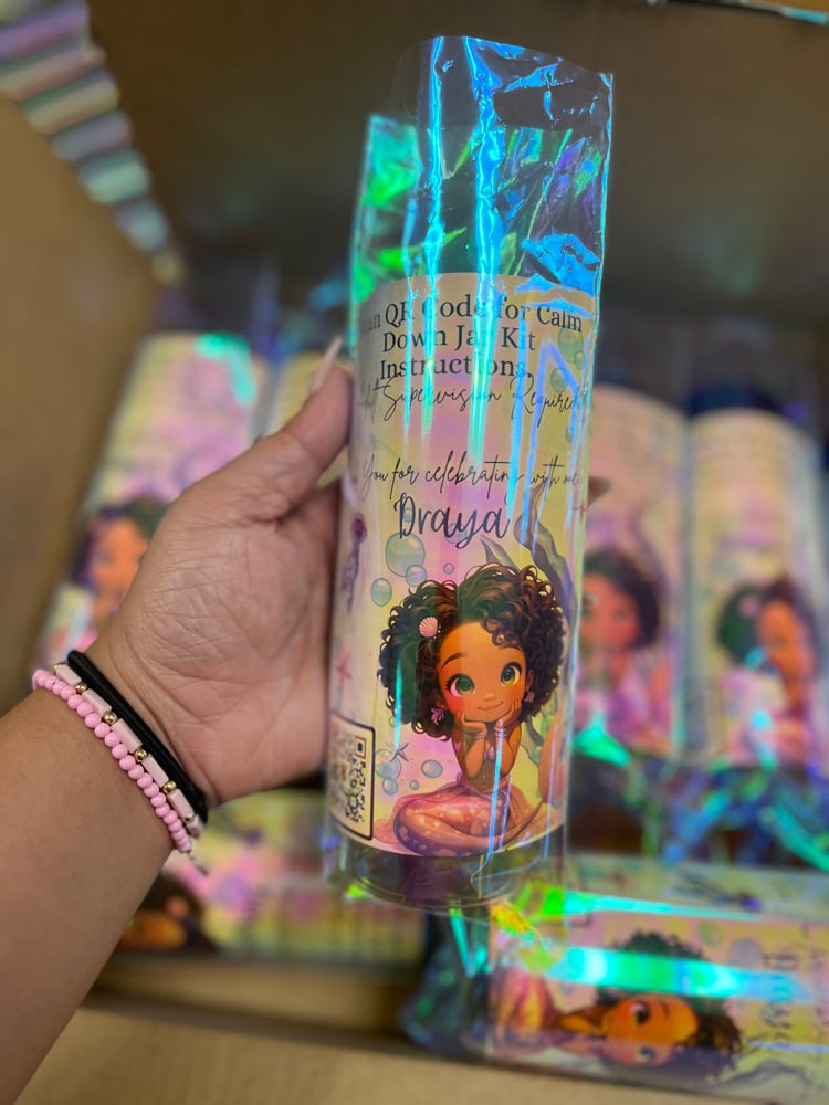 Toddler Unbothered Calm Down Jar Party Favors 