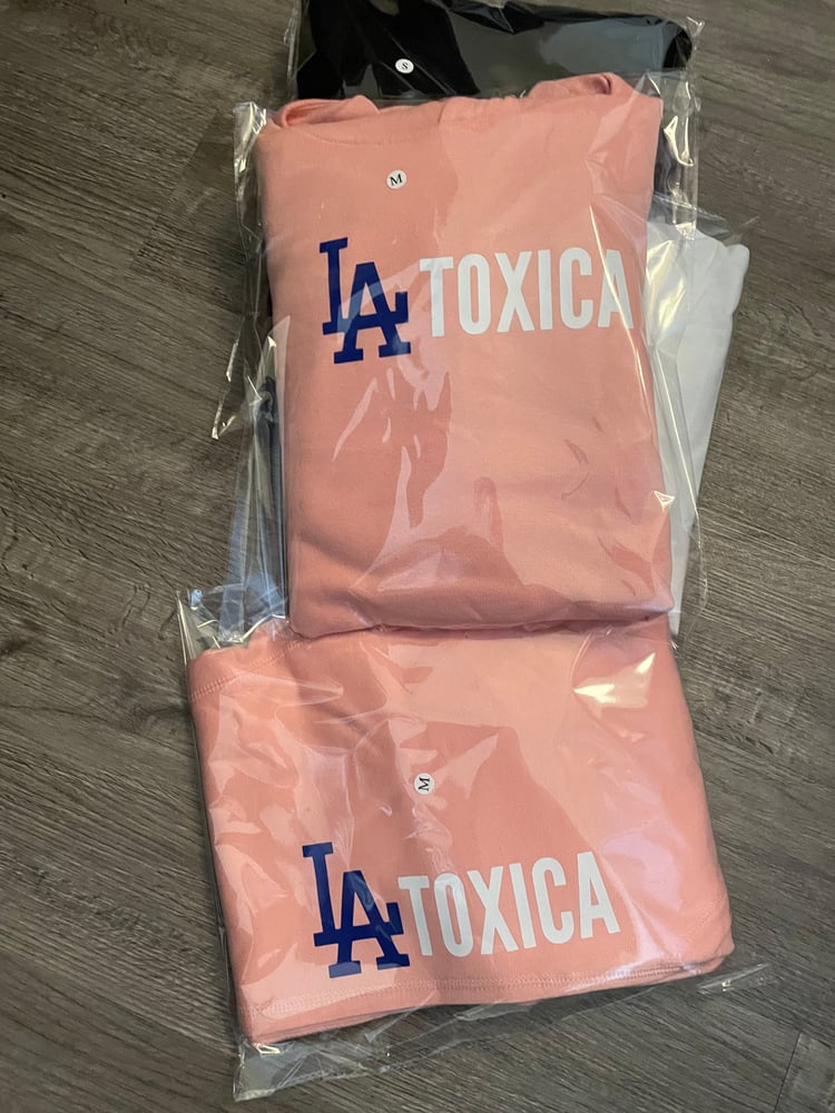 Image of Pink la toxica jogger set 