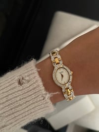 Image 2 of Vintage Caravelle By BULOVA Gold Tone Watch 
