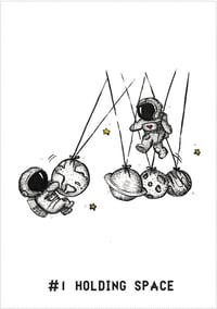 Image 1 of A4 Pearlescent Prints: Astro Puppets Series